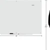 WorkPro™ Magnetic Glass Unframed Dry-Erase Whiteboard, 72" x 48", White