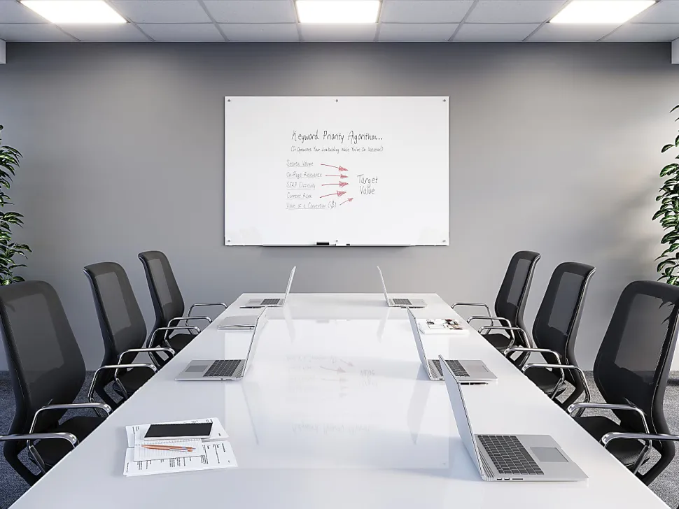 WorkPro™ Magnetic Glass Unframed Dry-Erase Whiteboard, 72" x 48", White