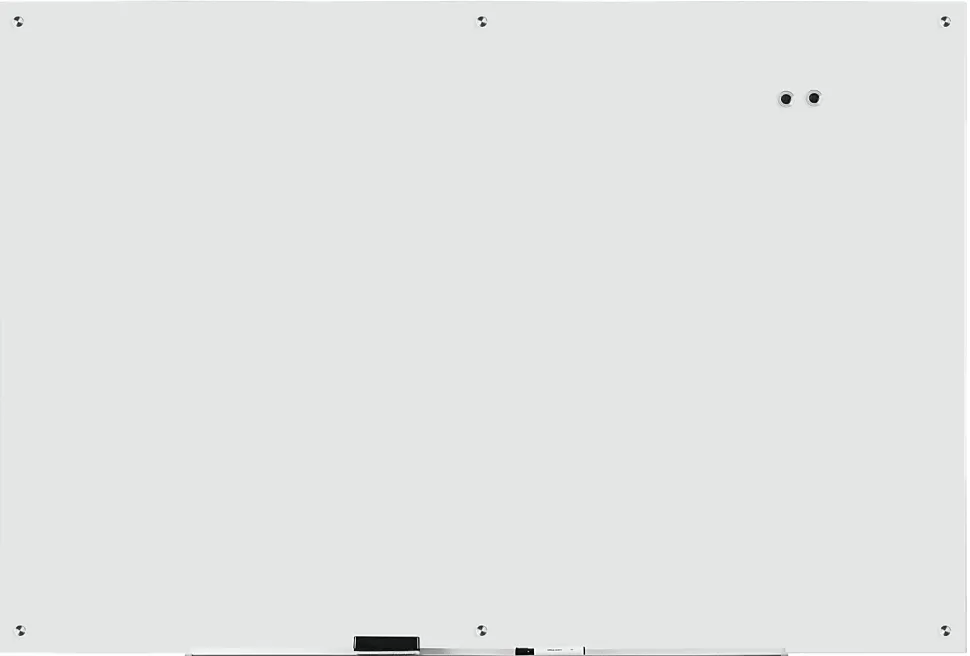 WorkPro™ Magnetic Glass Unframed Dry-Erase Whiteboard, 72" x 48", White
