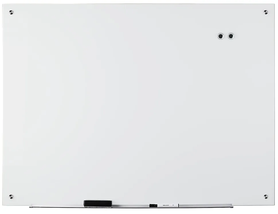 WorkPro™ Magnetic Glass Unframed Dry-Erase Whiteboard, 36" x 48", White
