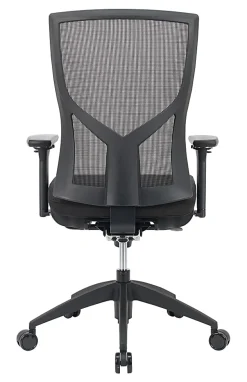 WorkPro® Oceanic Mesh/Fabric Ergonomic High-Back Executive Office Chair, Black, BIFMA Compliant