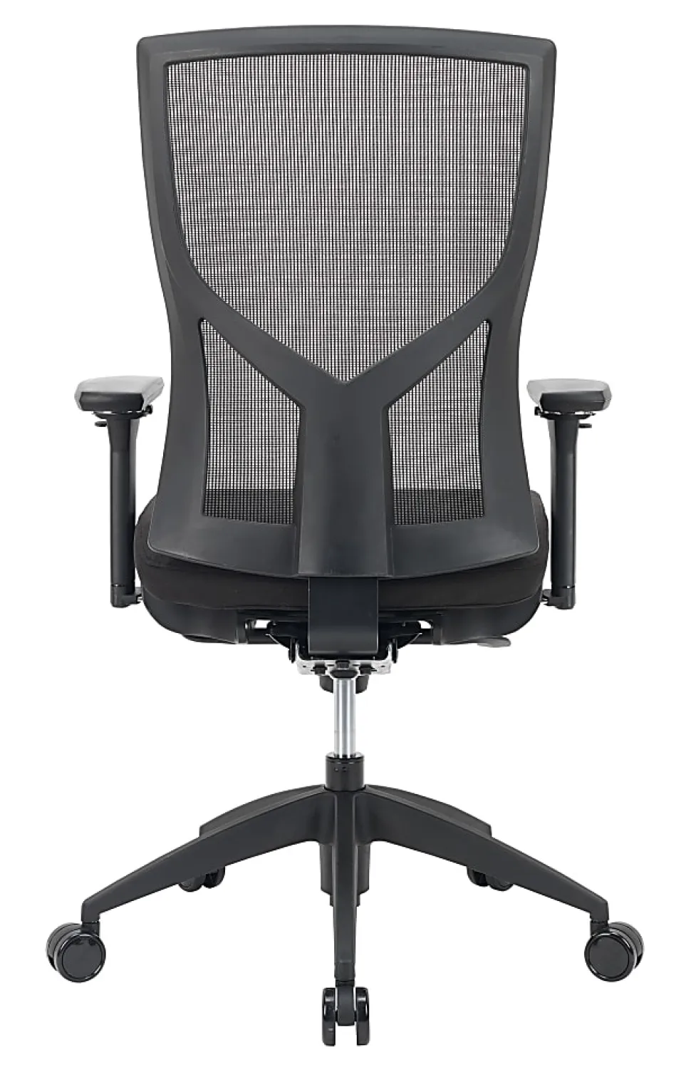 WorkPro® Oceanic Mesh/Fabric Ergonomic High-Back Executive Office Chair, Black, BIFMA Compliant