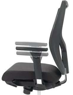 WorkPro® Oceanic Mesh/Fabric Ergonomic High-Back Executive Office Chair, Black, BIFMA Compliant