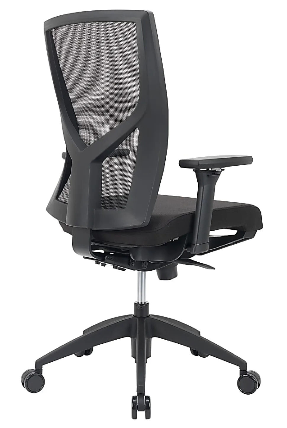 WorkPro® Oceanic Mesh/Fabric Ergonomic High-Back Executive Office Chair, Black, BIFMA Compliant