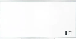 WorkPro™ Porcelain Magnetic Dry-Erase Whiteboard, 96" x 48", Aluminum Frame With Titanium Finish