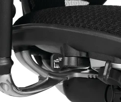 WorkPro® Quantum 9000 Series Ergonomic Mesh/Premium Fabric Mid-Back Chair, Black/Olive, BIFMA Compliant