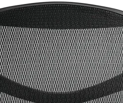 WorkPro® Quantum 9000 Series Ergonomic Mesh/Premium Fabric Adjustable-Back Chair, Black/Tangerine, BIFMA Compliant