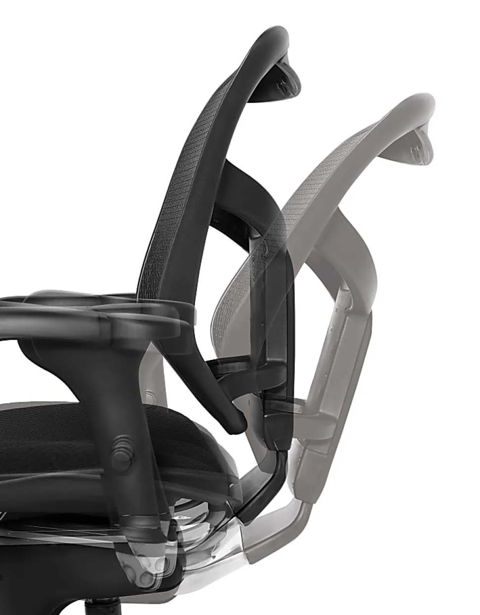 WorkPro® Quantum 9000 Series Ergonomic Mesh/Premium Fabric Adjustable-Back Office Chair, Black/Sky, BIFMA Compliant