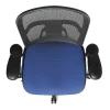 WorkPro® Quantum 9000 Series Ergonomic Mesh/Premium Fabric Adjustable-Back Office Chair, Black/Royal, BIFMA Compliant