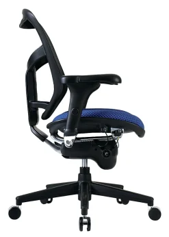 WorkPro® Quantum 9000 Series Ergonomic Mesh/Premium Fabric Adjustable-Back Office Chair, Black/Royal, BIFMA Compliant