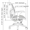 WorkPro® Quantum 9000 Series Ergonomic Mesh/Mesh Mid-Back Chair, Black/Gray, BIFMA Compliant