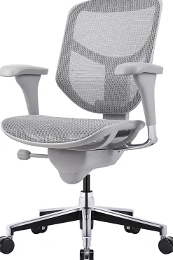 WorkPro® Quantum 9000 Series V2 Ergonomic Mesh/Mesh Adjustable-Back Office Chair, Black/Gray