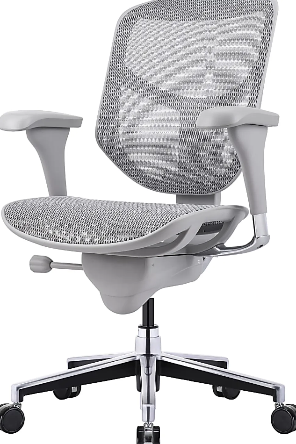 WorkPro® Quantum 9000 Series V2 Ergonomic Mesh/Mesh Adjustable-Back Office Chair, Black/Gray