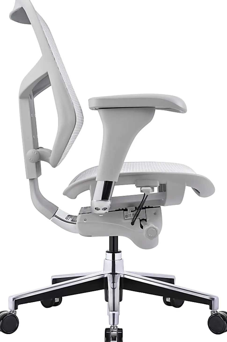 WorkPro® Quantum 9000 Series V2 Ergonomic Mesh/Mesh Adjustable-Back Office Chair, Black/Gray