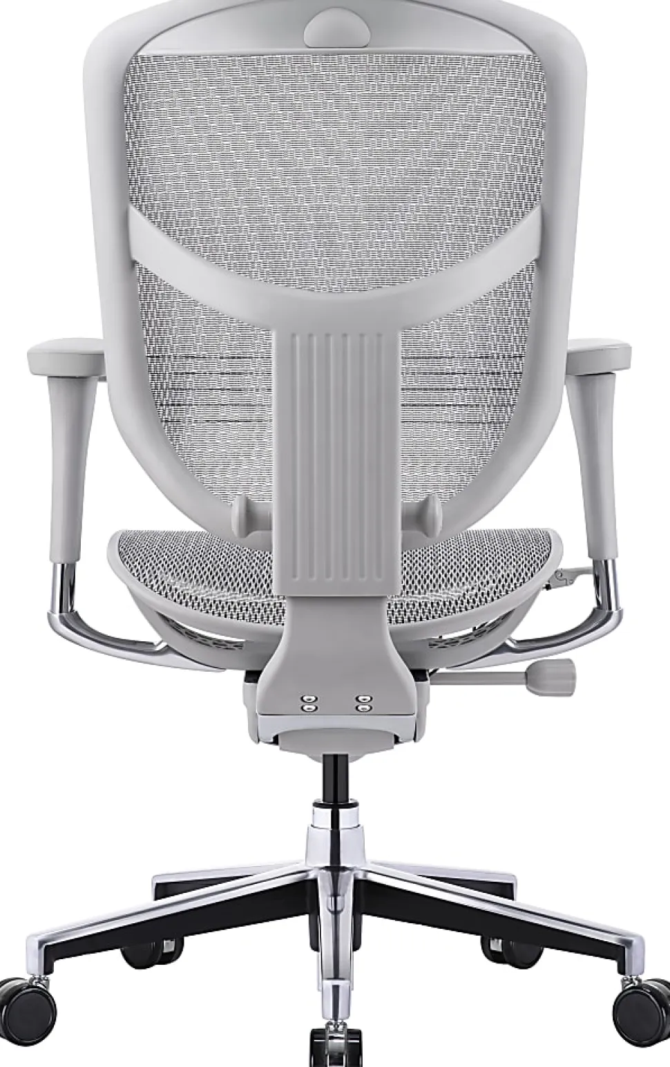 WorkPro® Quantum 9000 Series V2 Ergonomic Mesh/Mesh Adjustable-Back Office Chair, Black/Gray