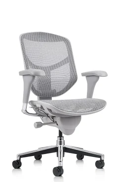 WorkPro® Quantum 9000 Series V2 Ergonomic Mesh/Mesh Adjustable-Back Office Chair, Black/Gray