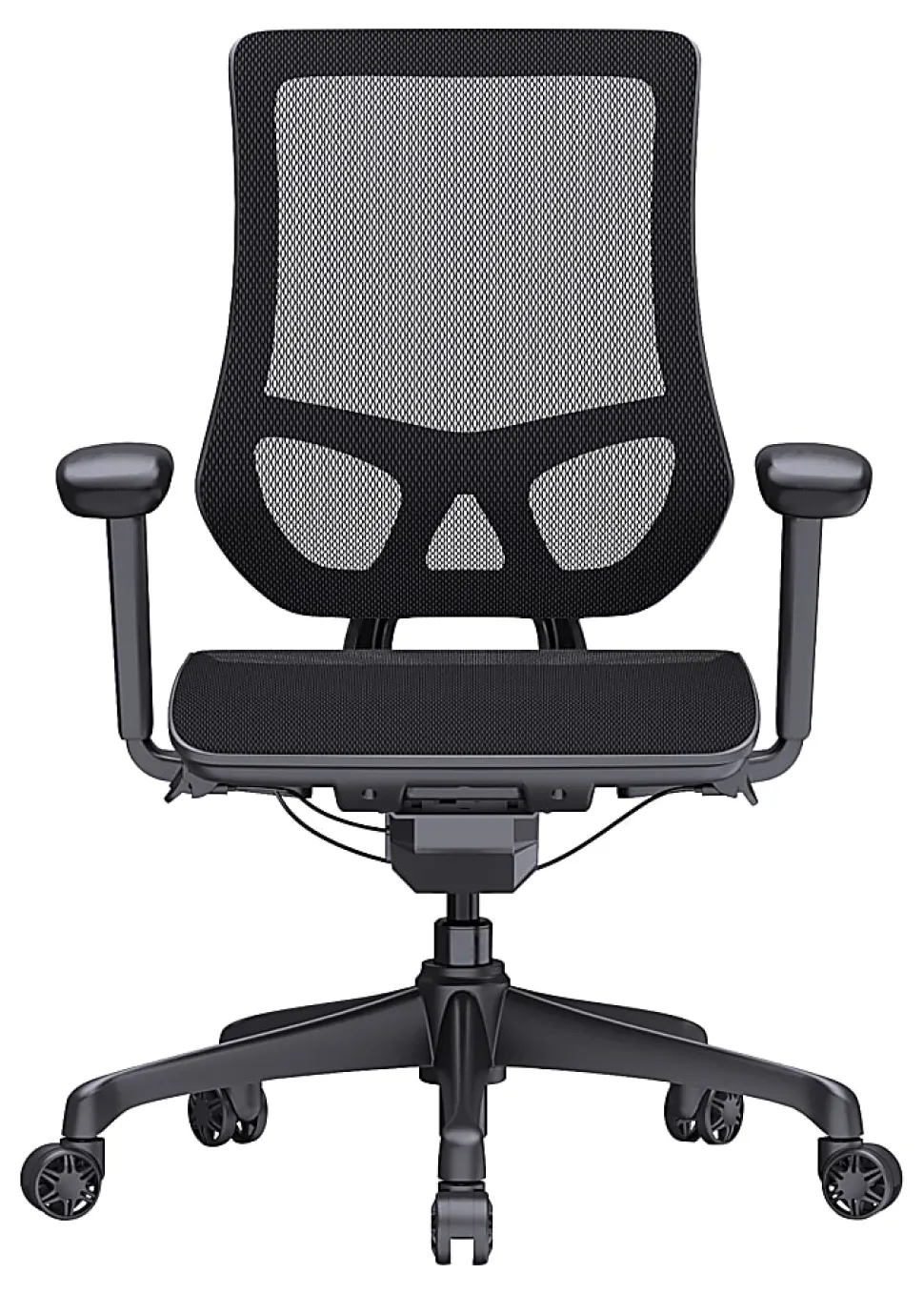 WorkPro® 1000 Series Ergonomic Mesh/Mesh Mid-Back Task Office Chair, Black/Black, BIFMA Compliant