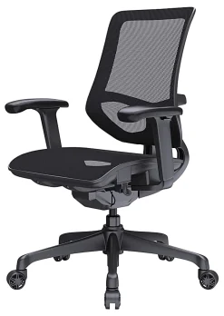 WorkPro® 1000 Series Ergonomic Mesh/Mesh Mid-Back Task Office Chair, Black/Black, BIFMA Compliant