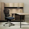 WorkPro® 12000 Series Ergonomic Mesh/Antimicrobial Vinyl High-Back Chair, Black/Black