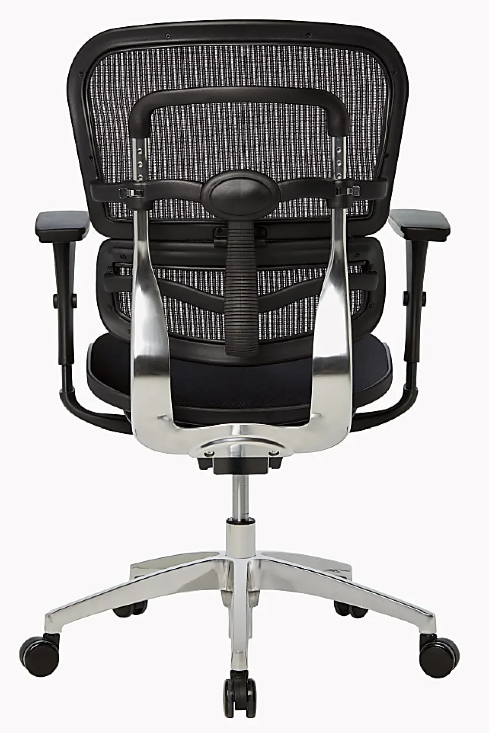 WorkPro® 12000 Series Ergonomic Mesh/Fabric High-Back Office Chair, Black/Black, BIFMA Compliant