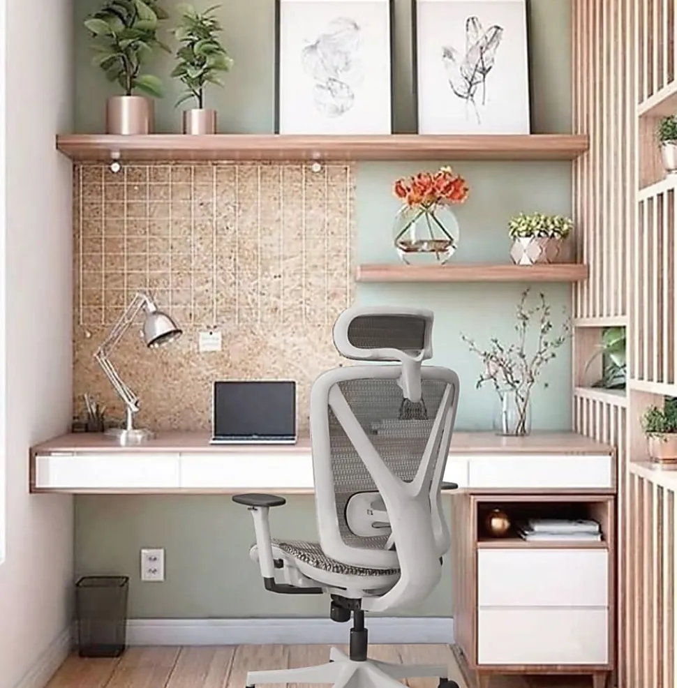 WorkPro® 3000 Series Ergonomic Mesh/Mesh High-Back Chair, Gray/Gray
