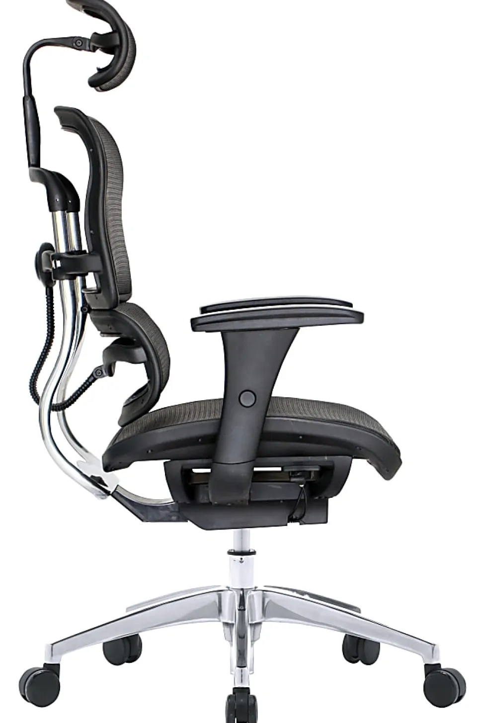 WorkPro® 12000 Series Ergonomic Mesh High-Back Executive Chair, Black/Chrome, BIFMA Compliant