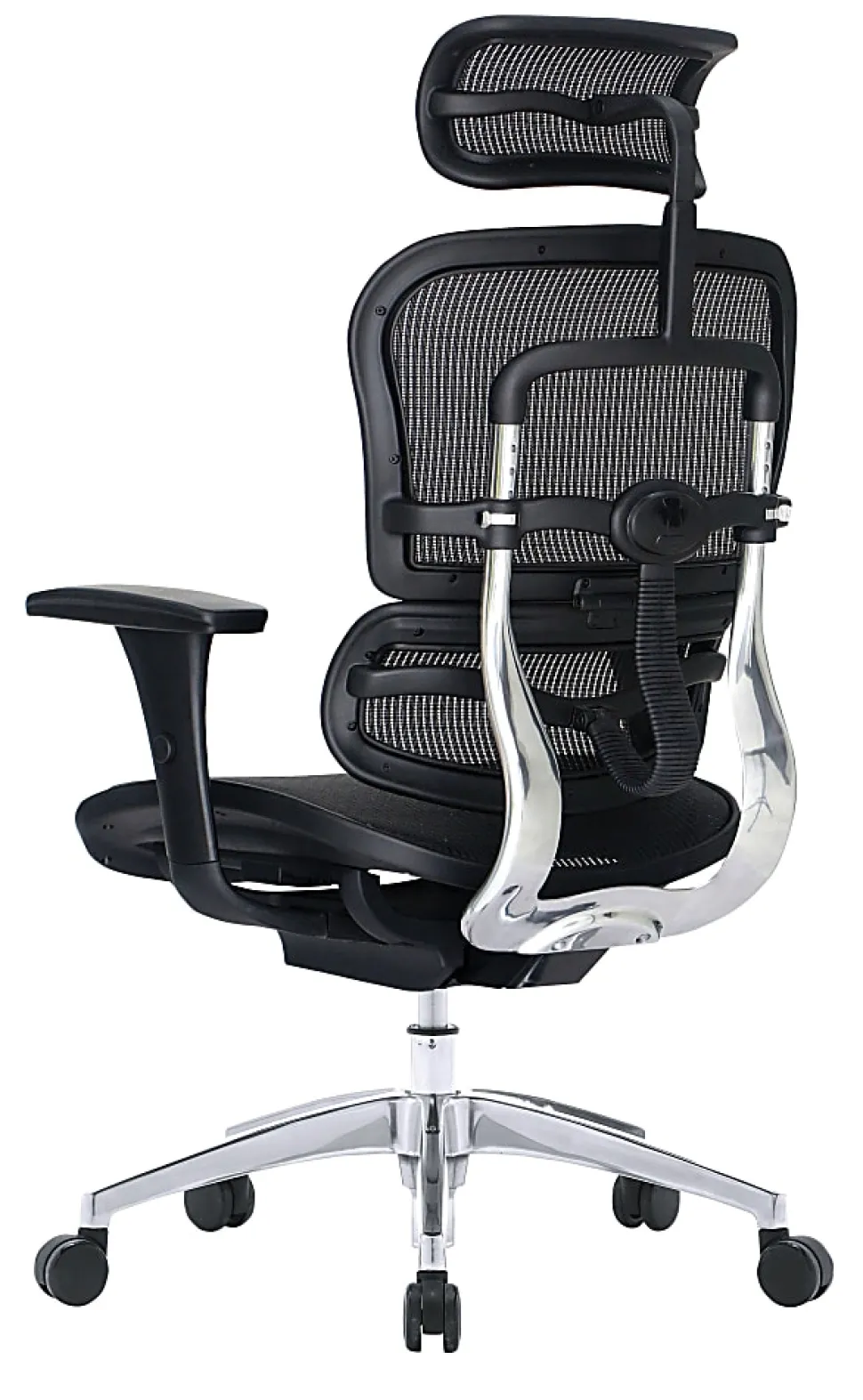 WorkPro® 12000 Series Ergonomic Mesh High-Back Executive Chair, Black/Chrome, BIFMA Compliant