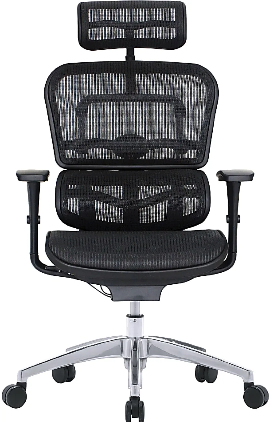 WorkPro® 12000 Series Ergonomic Mesh High-Back Executive Chair, Black/Chrome, BIFMA Compliant