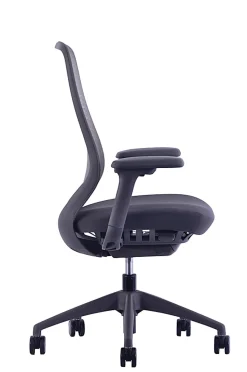 WorkPro® 6000 Series Multifunction Ergonomic Mesh/Fabric High-Back Executive Chair, Gray Frame/Gray Seat, BIFMA Compliant