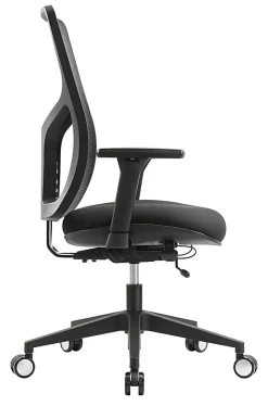 WorkPro® 4000 Series Multifunction Ergonomic Mesh/Fabric High-Back Executive Office Chair, Black/Black, BIFMA Compliant