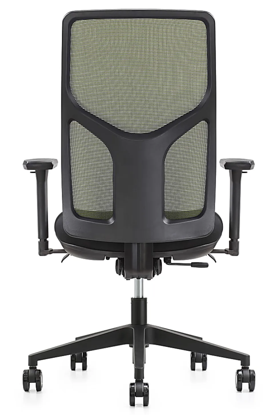 WorkPro® 4000 Series Multifunction Ergonomic Mesh/Fabric High-Back Executive Chair, Olive Green/Black, BIFMA Compliant