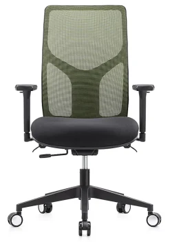WorkPro® 4000 Series Multifunction Ergonomic Mesh/Fabric High-Back Executive Chair, Olive Green/Black, BIFMA Compliant