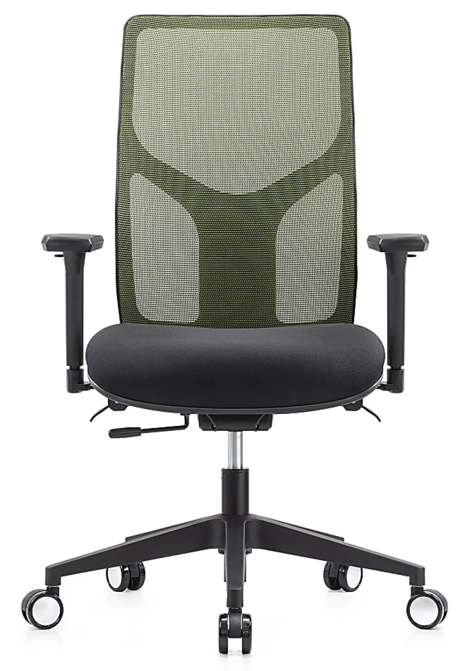 WorkPro® 4000 Series Multifunction Ergonomic Mesh/Fabric High-Back Executive Chair, Olive Green/Black, BIFMA Compliant