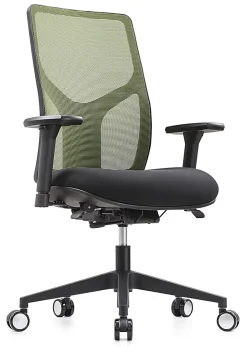WorkPro® 4000 Series Multifunction Ergonomic Mesh/Fabric High-Back Executive Chair, Olive Green/Black, BIFMA Compliant