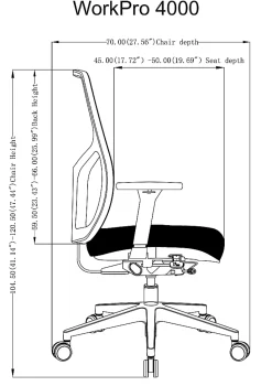 WorkPro® 4000 Series Multifunction Ergonomic Mesh/Fabric High-Back Executive Chair, Olive Green/Black, BIFMA Compliant