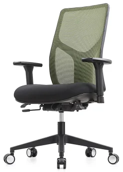 WorkPro® 4000 Series Multifunction Ergonomic Mesh/Fabric High-Back Executive Chair, Olive Green/Black, BIFMA Compliant