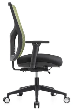 WorkPro® 4000 Series Multifunction Ergonomic Mesh/Fabric High-Back Executive Chair, Olive Green/Black, BIFMA Compliant