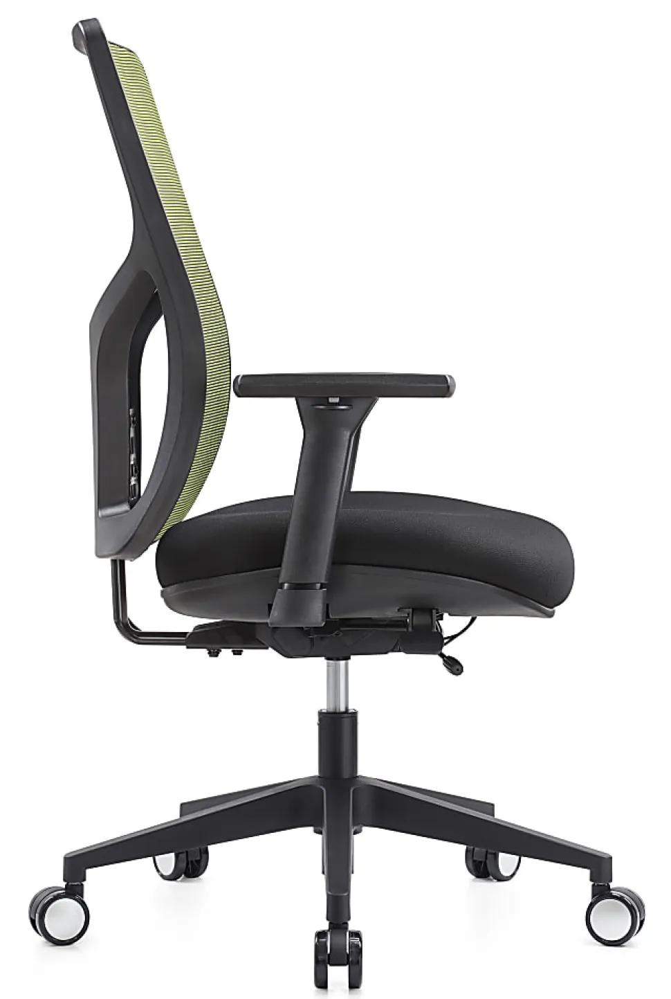WorkPro® 4000 Series Multifunction Ergonomic Mesh/Fabric High-Back Executive Chair, Olive Green/Black, BIFMA Compliant