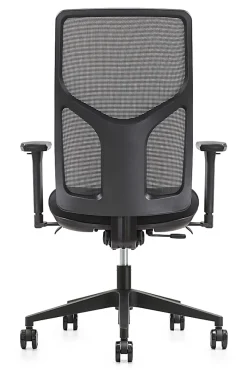 WorkPro® 4000 Series Multifunction Ergonomic Mesh/Fabric High-Back Executive Chair, Gray/Black, BIFMA Compliant