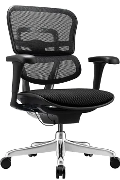 WorkPro® 12000 V2 Series Ergonomic Mesh/Fabric High-Back Office Chair, Black/Black, BIFMA Compliant, ERGOFIT2