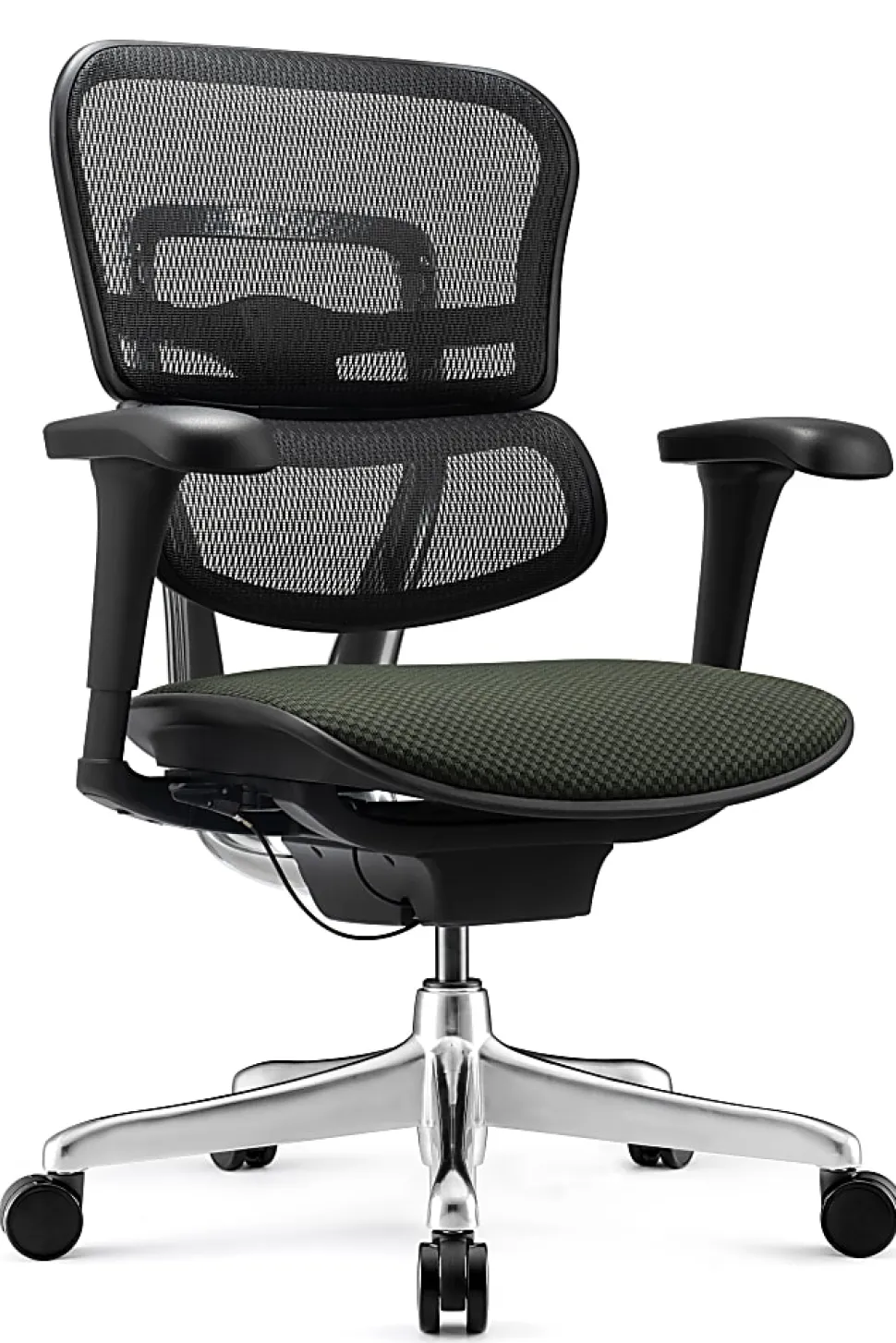 WorkPro® 12000 V2 Series Ergonomic Mesh/Fabric High-Back Office Chair, Gray/Black, BIFMA Compliant