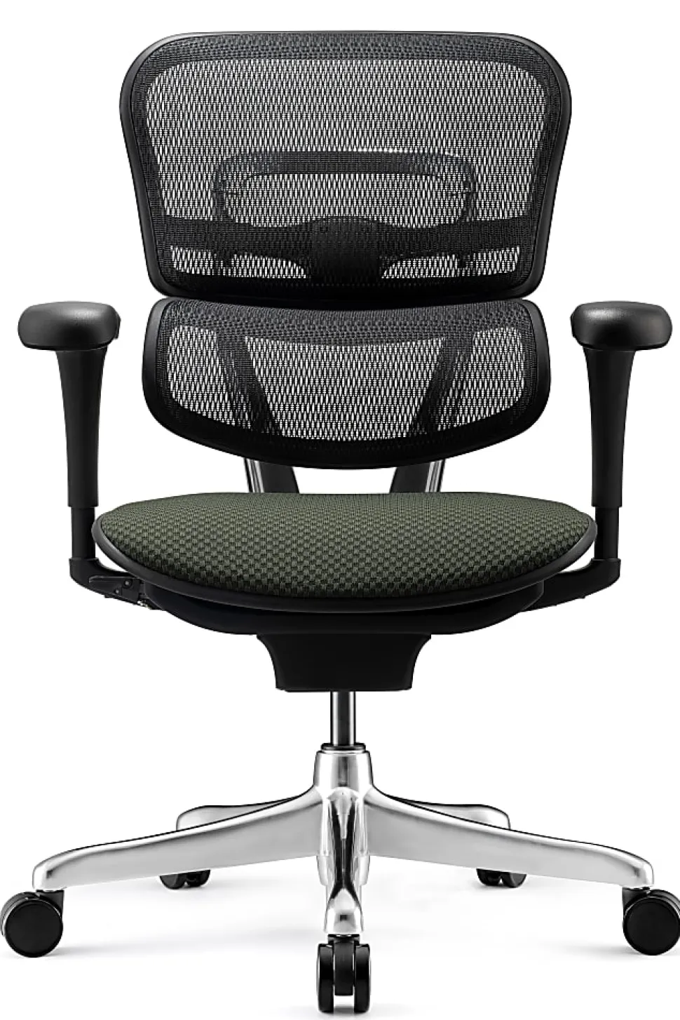 WorkPro® 12000 V2 Series Ergonomic Mesh/Fabric High-Back Office Chair, Gray/Black, BIFMA Compliant