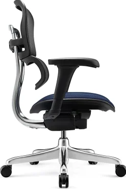 WorkPro® 12000 V2 Series Ergonomic Mesh/Fabric High-Back Office Chair, Navy/Black, BIFMA Compliant