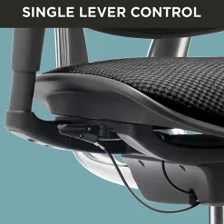 WorkPro® 12000 V2 Series Ergonomic Mesh/Fabric High-Back Office Chair, Navy/Black, BIFMA Compliant