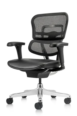 WorkPro® 12000 V2 Series Ergonomic Mesh/Antimicrobial Vinyl High-Back Office Chair, Black/Black, BIFMA Compliant