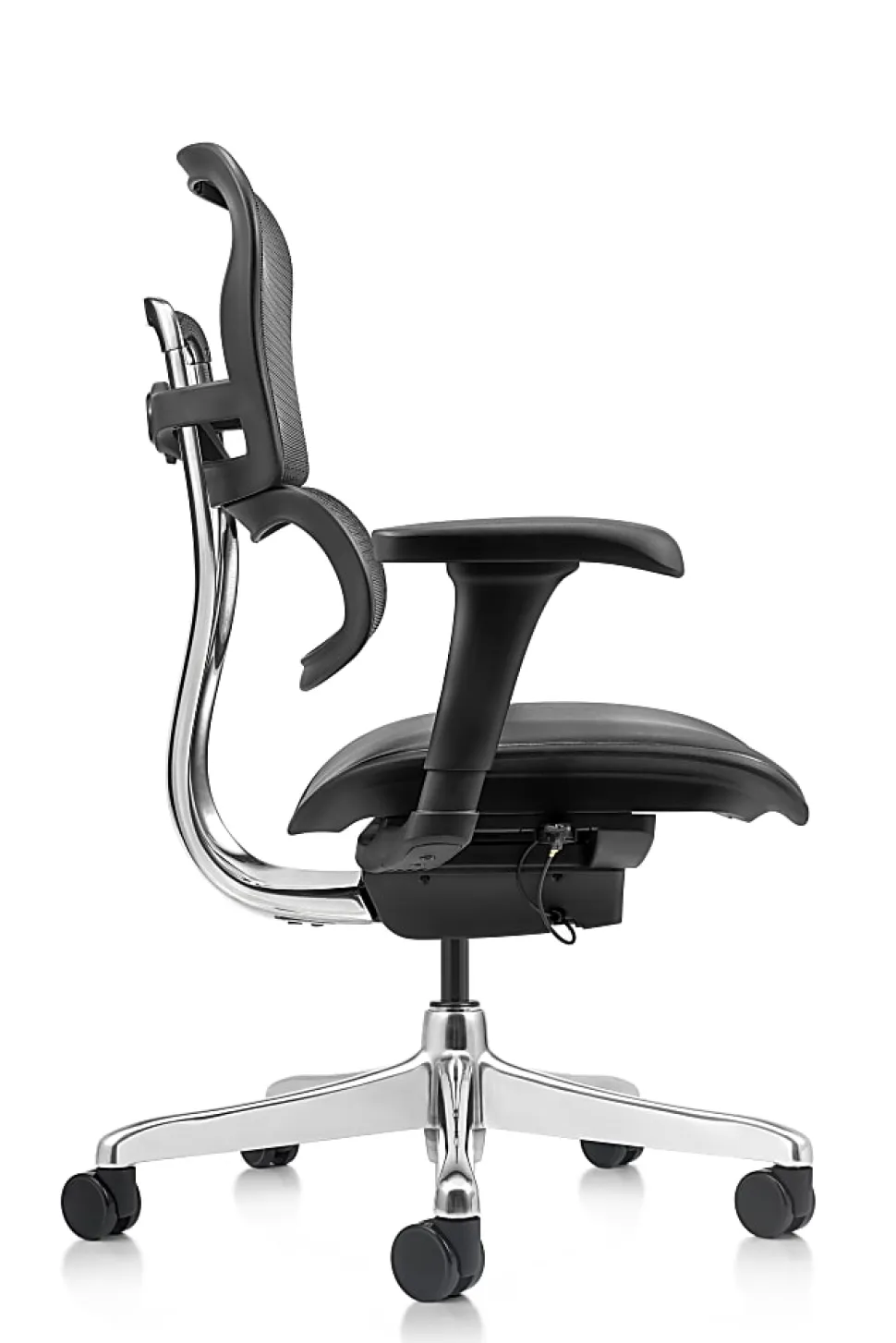 WorkPro® 12000 V2 Series Ergonomic Mesh/Antimicrobial Vinyl High-Back Office Chair, Black/Black, BIFMA Compliant
