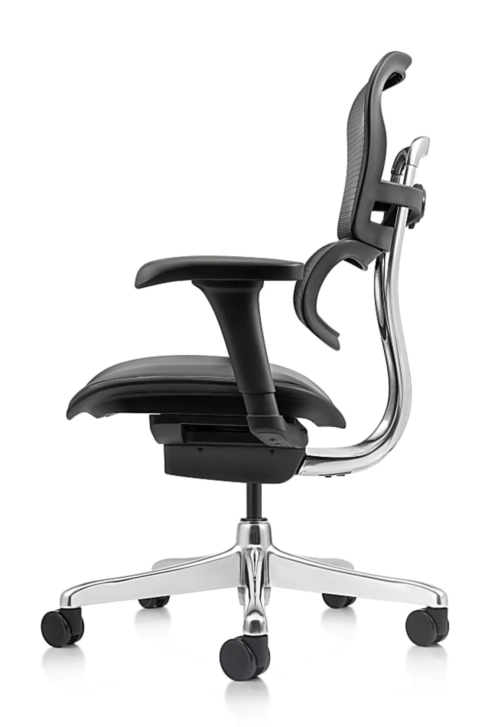 WorkPro® 12000 V2 Series Ergonomic Mesh/Antimicrobial Vinyl High-Back Office Chair, Black/Black, BIFMA Compliant