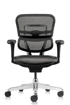 WorkPro® 12000 V2 Series Ergonomic Mesh/Antimicrobial Vinyl High-Back Office Chair, Black/Black, BIFMA Compliant