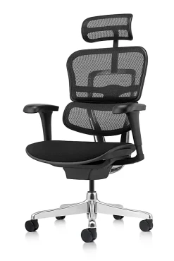 WorkPro 12000 V2 Series Mesh/Fabric High-Back Executive Office Chair, Black
