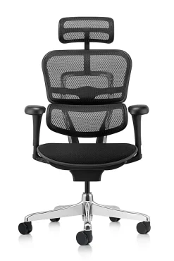 WorkPro 12000 V2 Series Mesh/Fabric High-Back Executive Office Chair, Black
